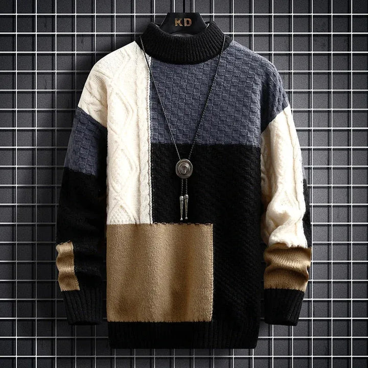 Vanguard Patchwork Knit Sweater