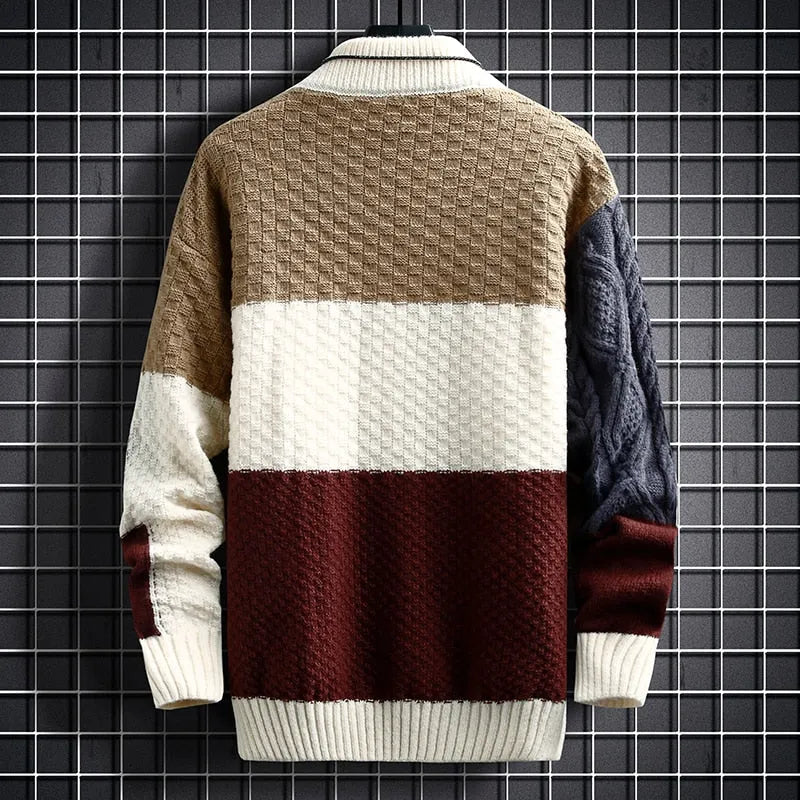 Vanguard Patchwork Knit Sweater