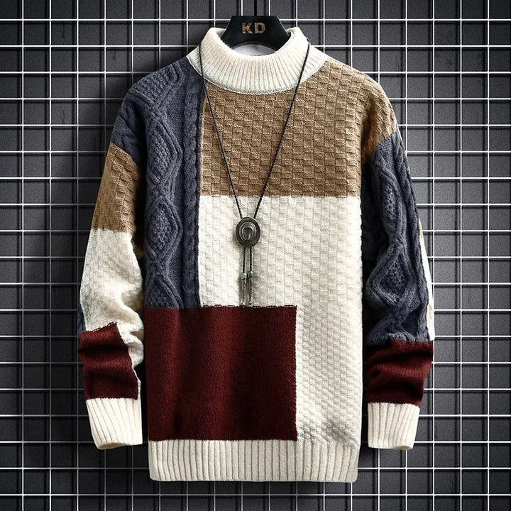 Vanguard Patchwork Knit Sweater