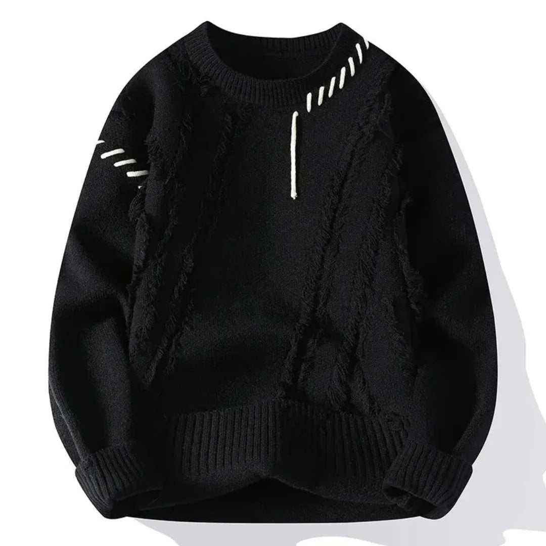 Caelum Patchwork Knit Sweater