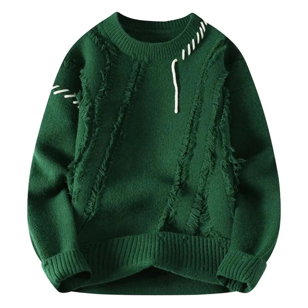 Caelum Patchwork Knit Sweater