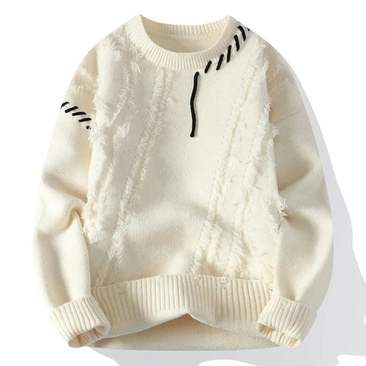 Caelum Patchwork Knit Sweater
