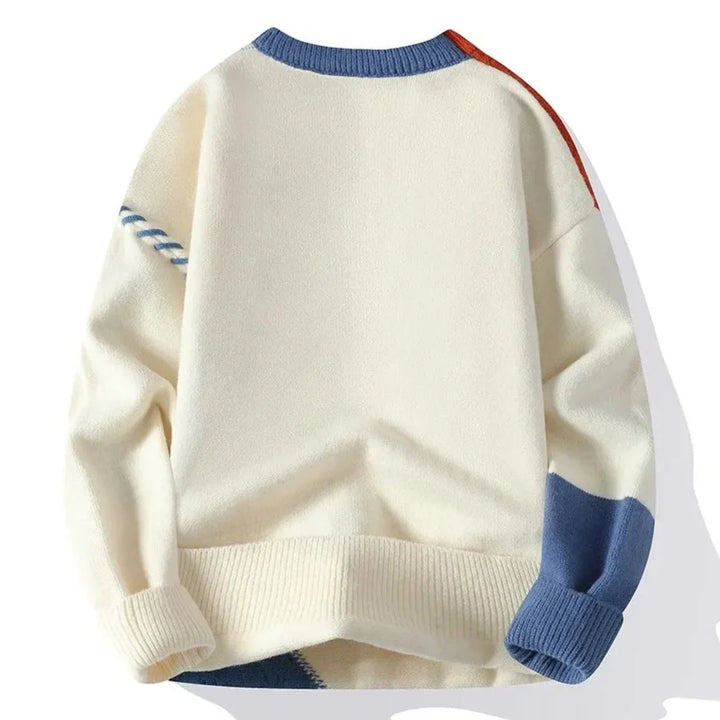 Astra Patchwork Crewneck Sweater