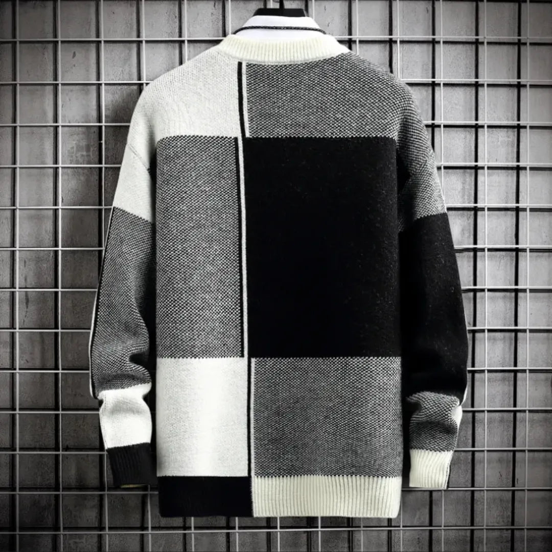 Alexadro Block Knit Sweater