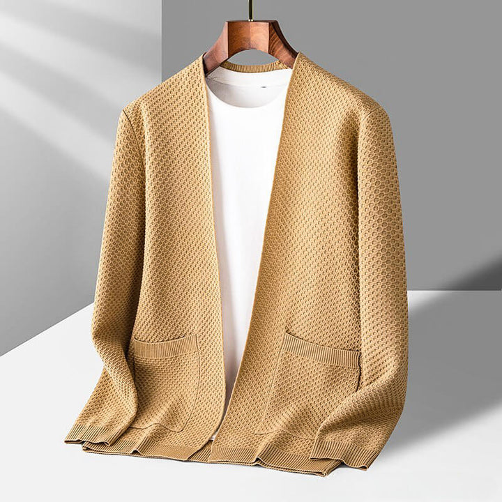 Marino Honeycomb Knit Cardigan