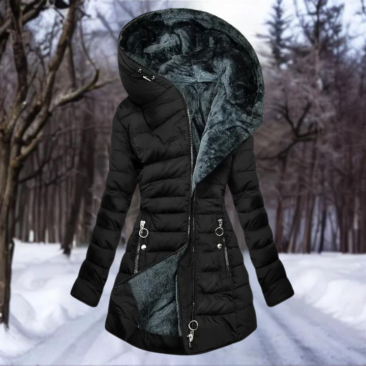 Milano Plush Hooded Coat