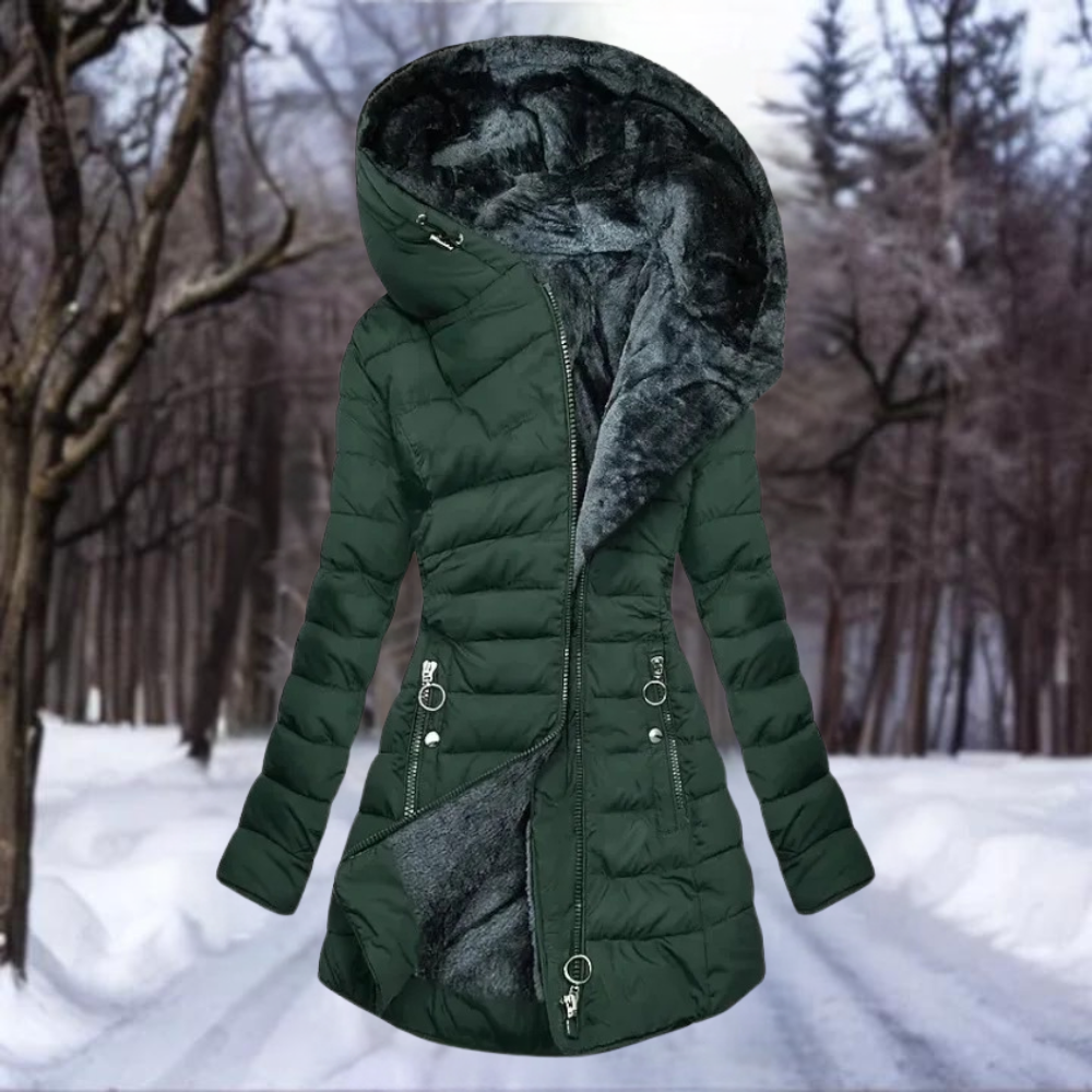 Milano Plush Hooded Coat