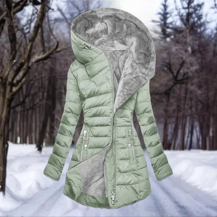 Milano Plush Hooded Coat
