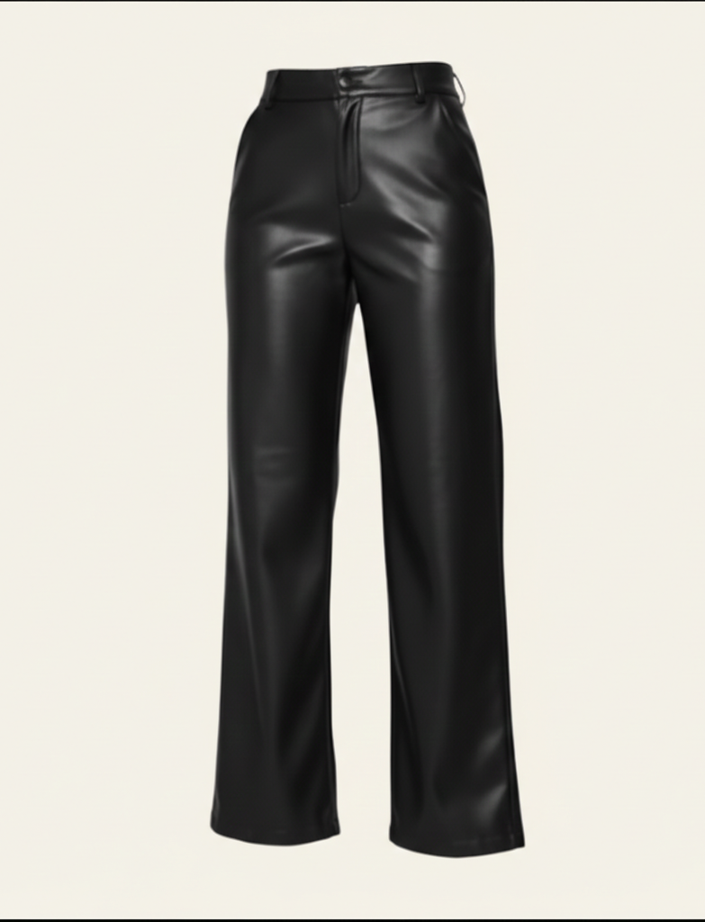 Como Straight-Leg Faux Leather Pants