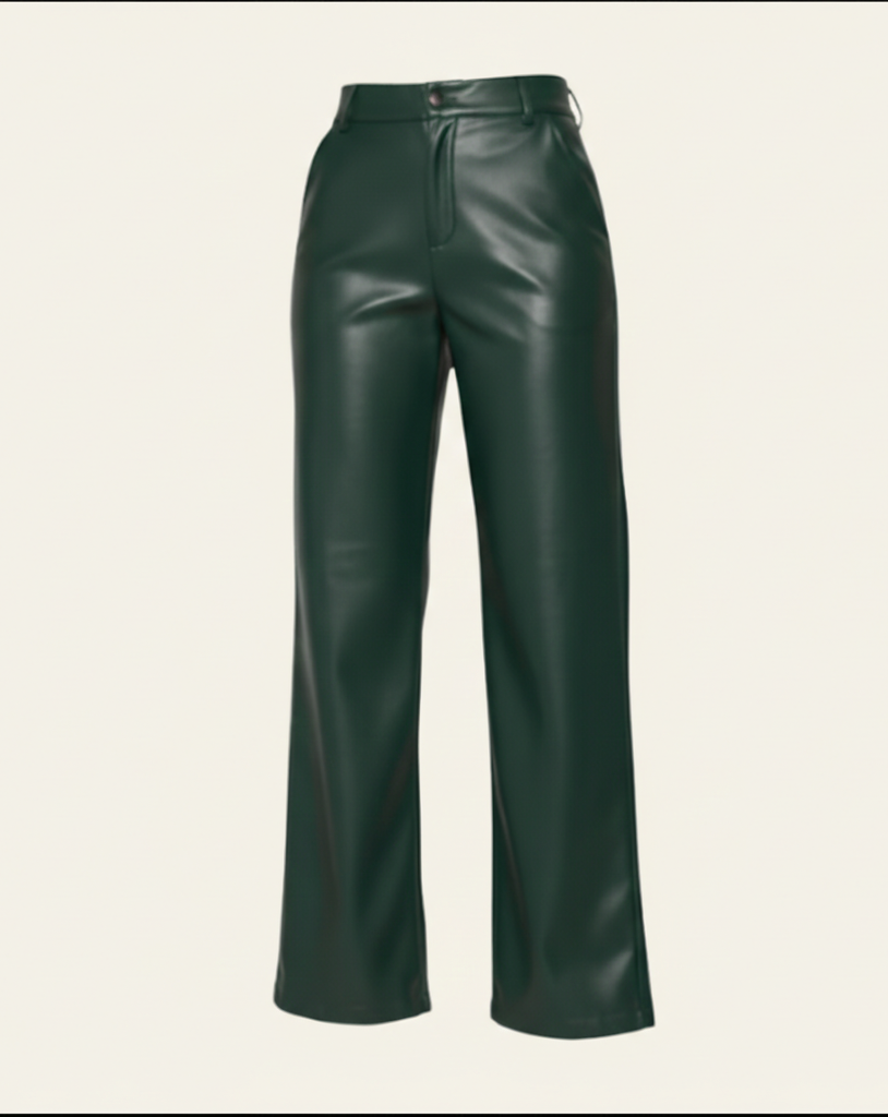 Como Straight-Leg Faux Leather Pants