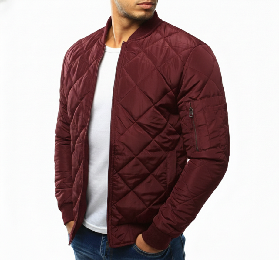 Edison Quilted Bomber Jacket