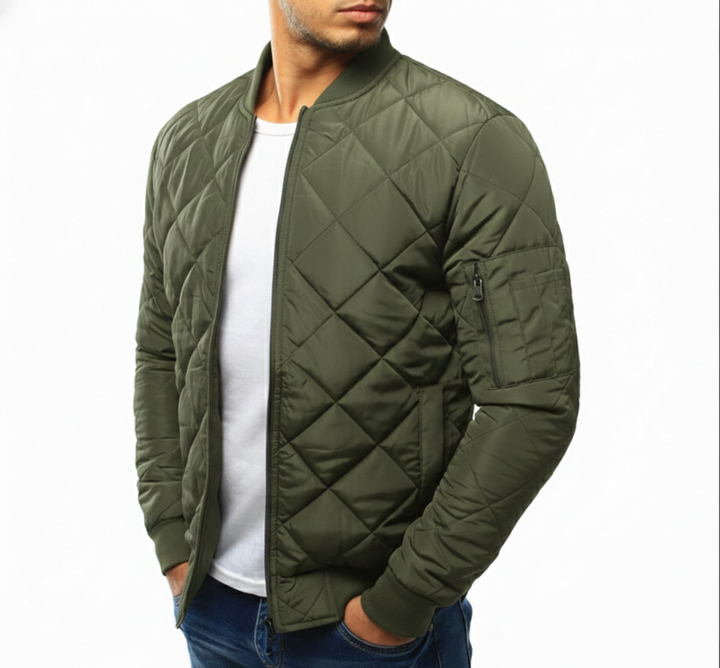 Edison Quilted Bomber Jacket