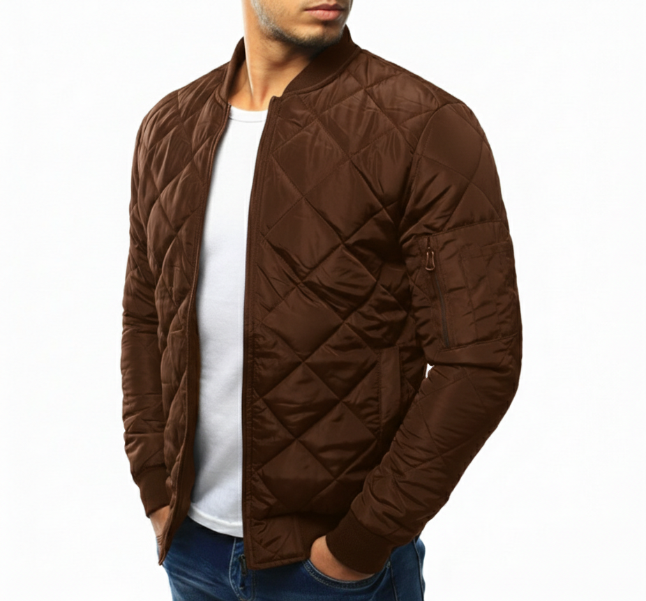 Edison Quilted Bomber Jacket