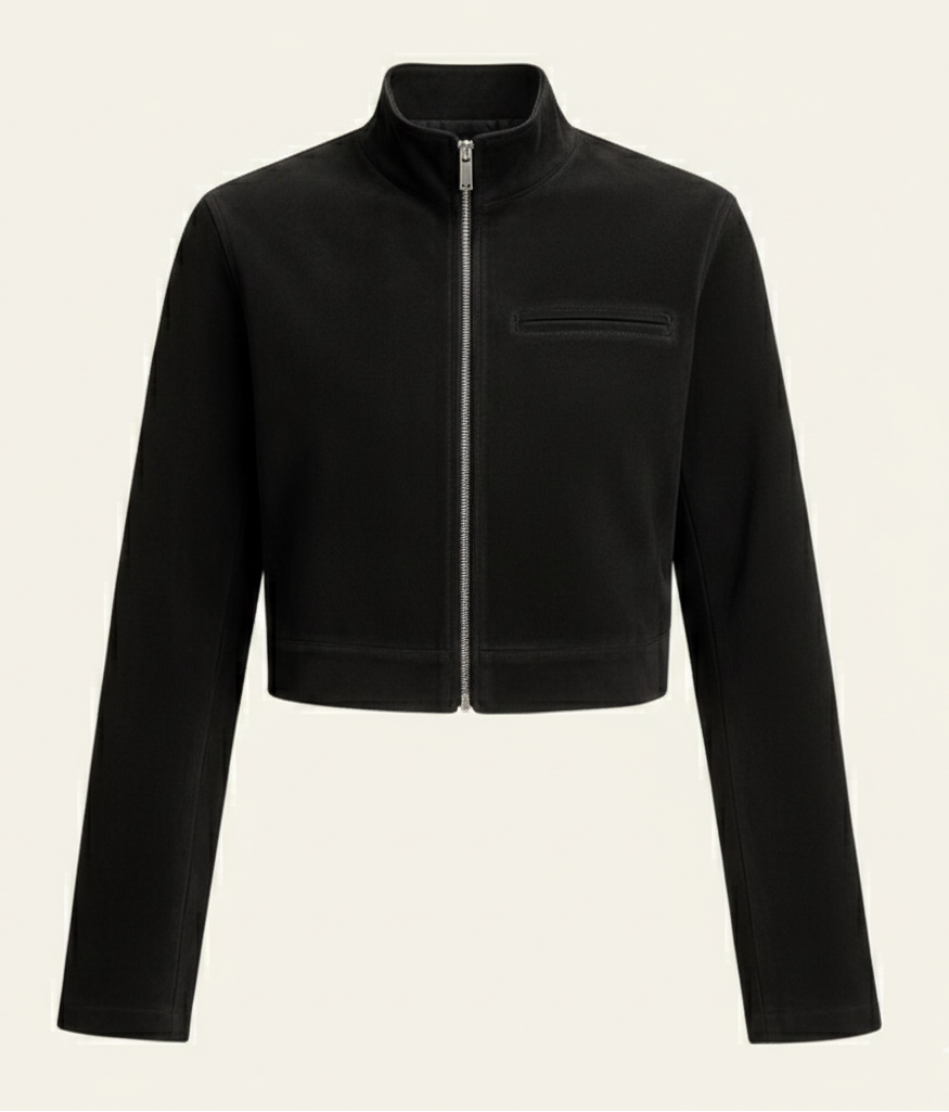 Florence Cropped Suede Jacket