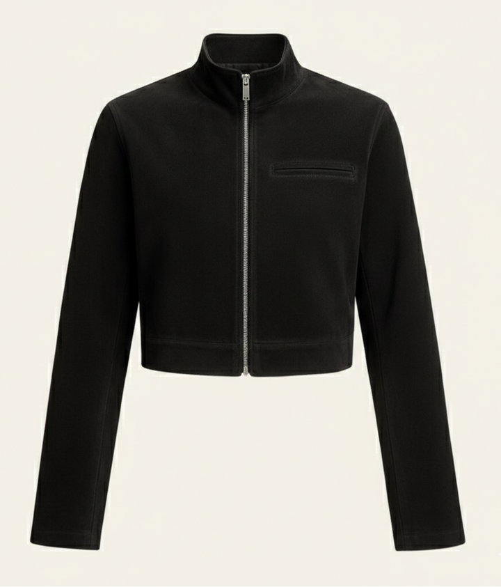 Florence Cropped Suede Jacket