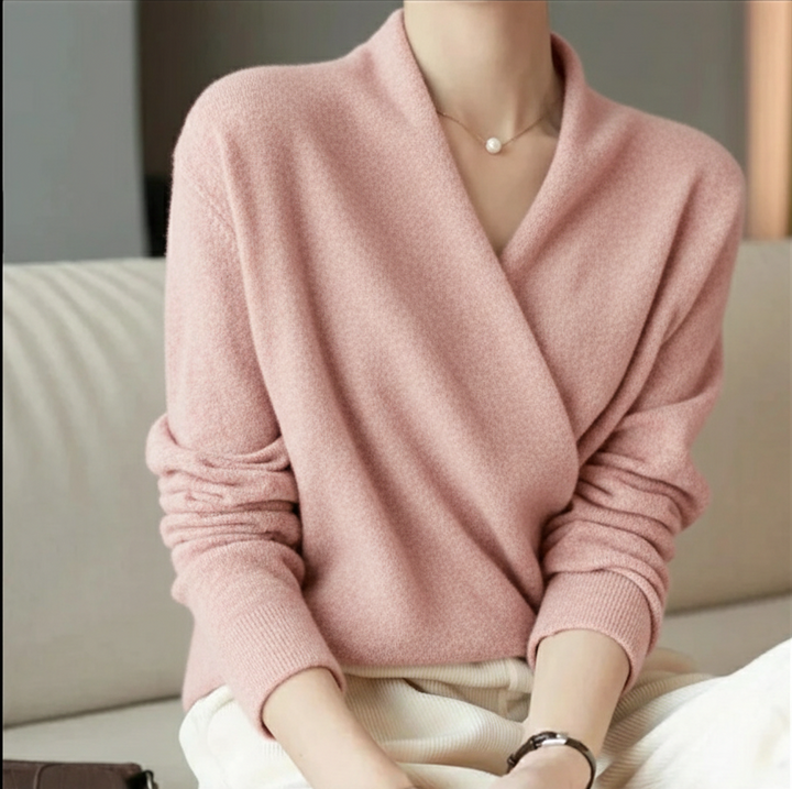 Geneva Wool Wrap Sweater