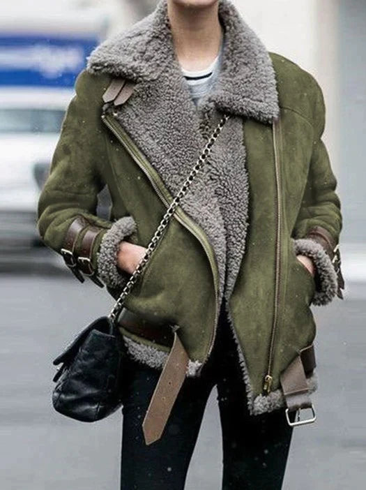 Valenza Shearling Aviator Jacket
