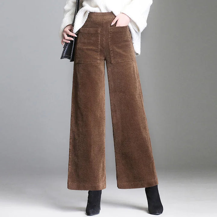 Parma Corduroy Wide-Leg Pants