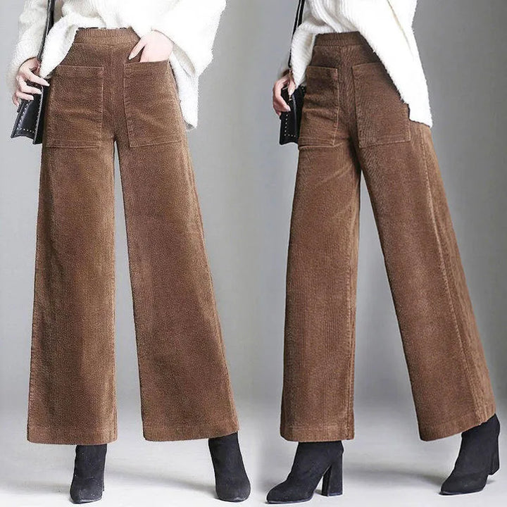 Parma Corduroy Wide-Leg Pants