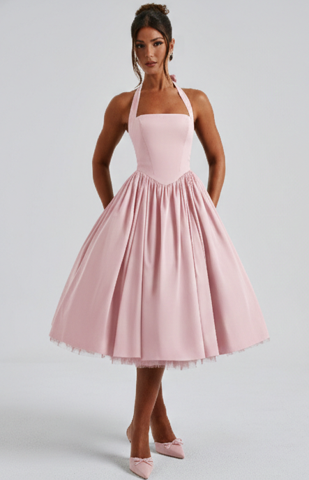 Lhey Halter Midi Dress