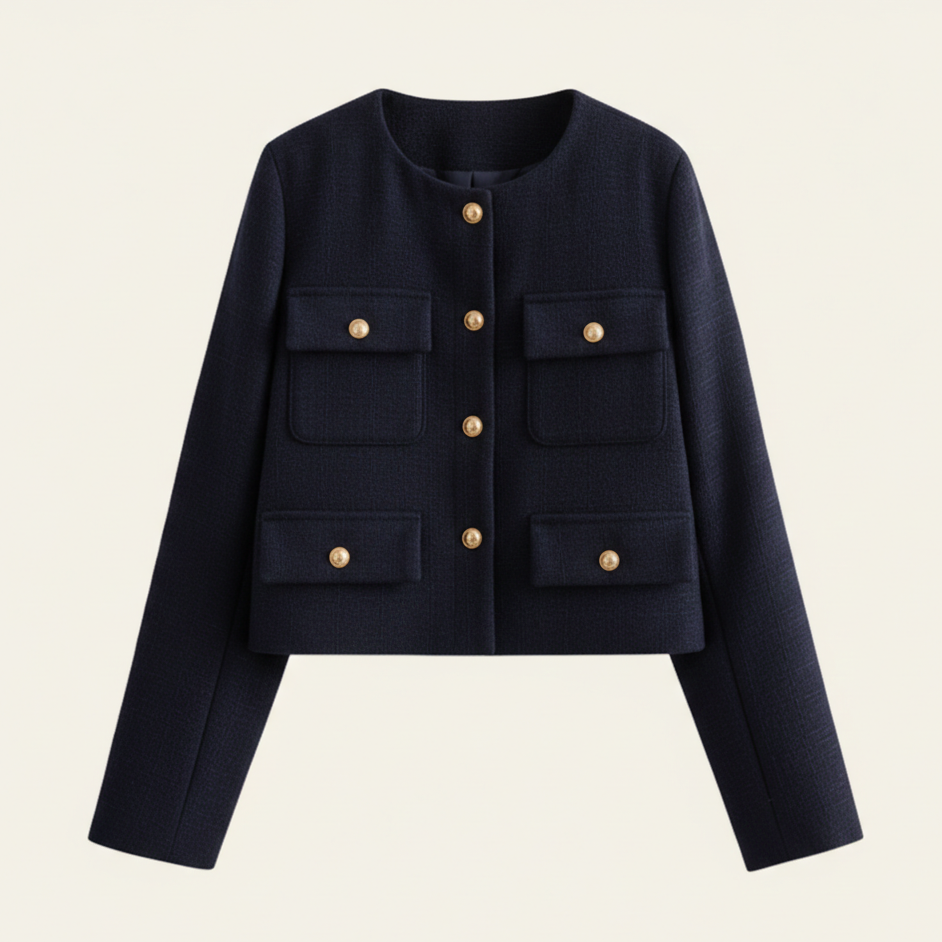 Lisbon Wool Cropped Jacket