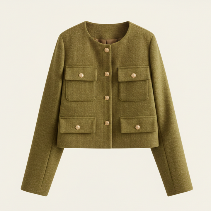 Lisbon Wool Cropped Jacket