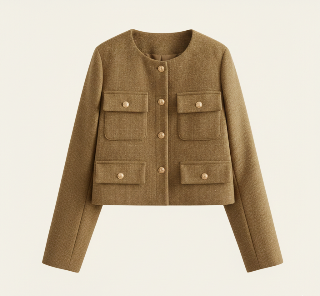 Lisbon Wool Cropped Jacket