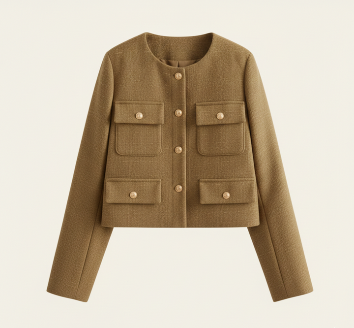 Lisbon Wool Cropped Jacket