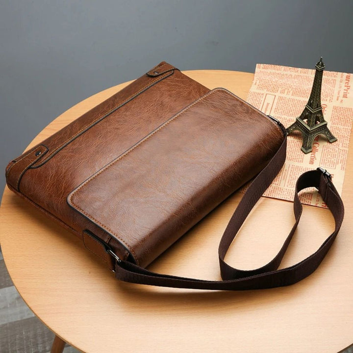 Men’s Faux Leather Briefcase