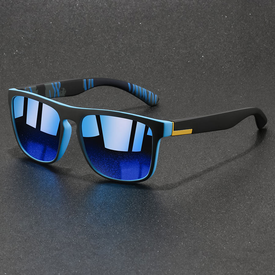 Polarized Sports Sunglasses UV400 - Retro Square Frame