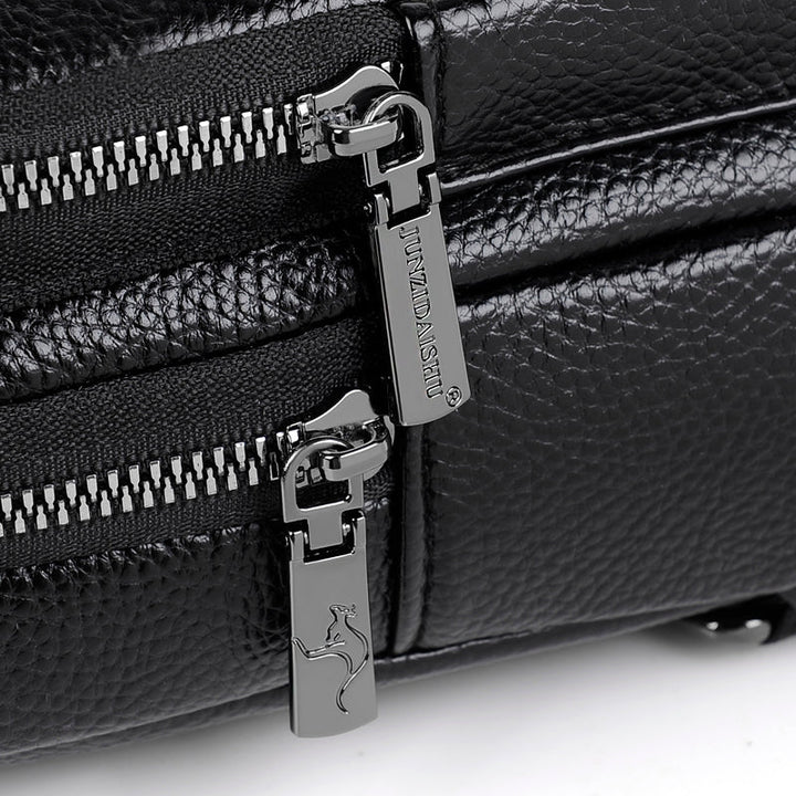 Men’s Leather Chest Crossbody Bag