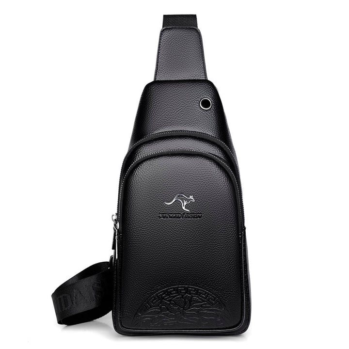 Men’s Leather Chest Crossbody Bag
