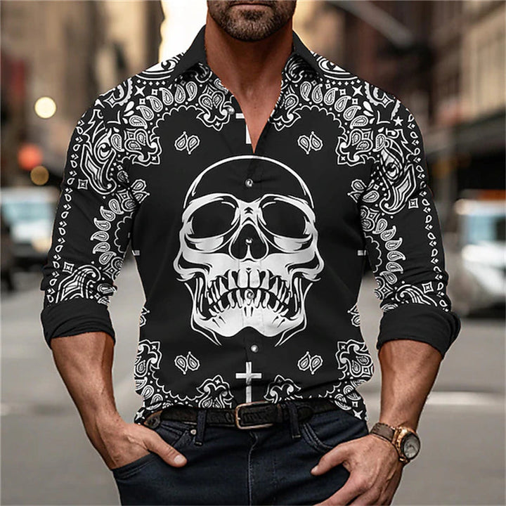 Marlowe Skull Print Shirt