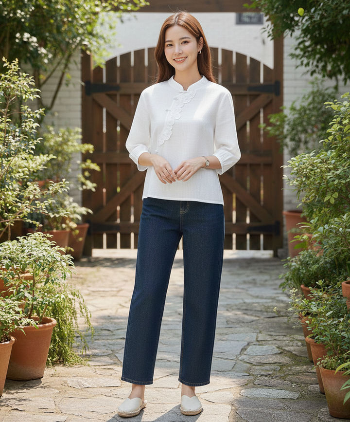 Marbella Linen Blouse