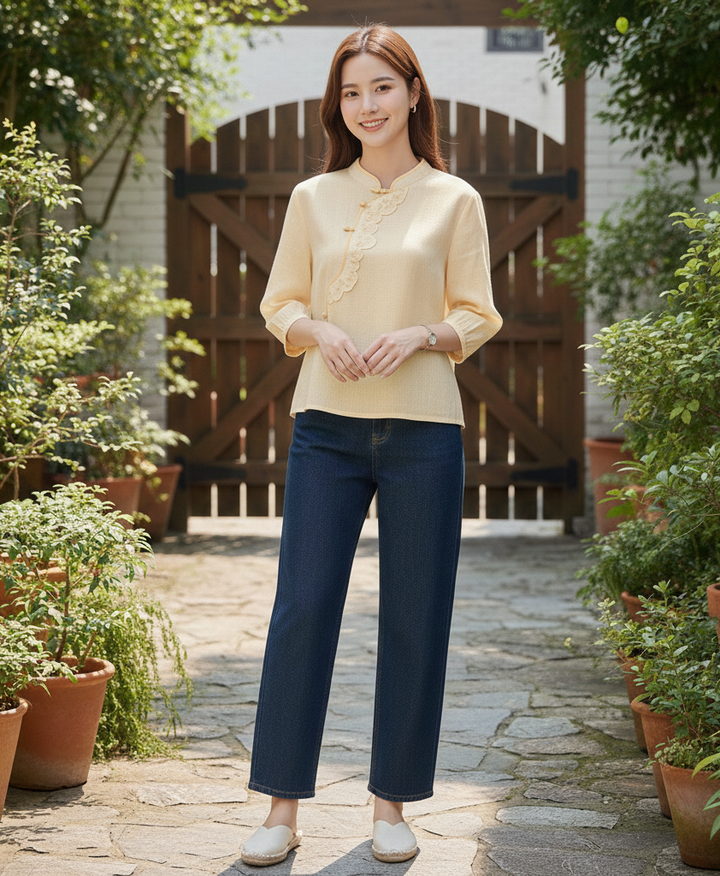 Marbella Linen Blouse