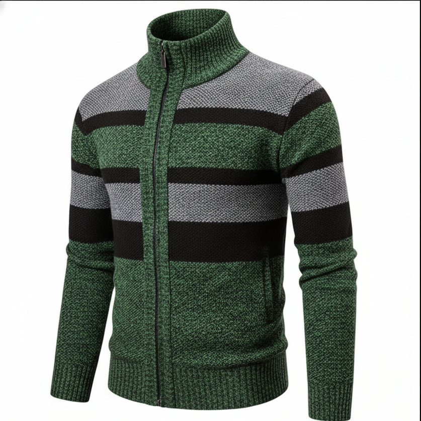 Michael Striped Knit Cardigan