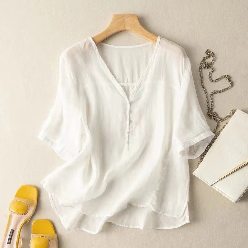 Lorca Linen Blouse