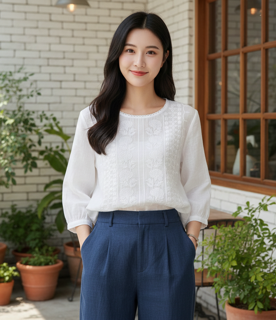 Ravello Embroidered Blouse