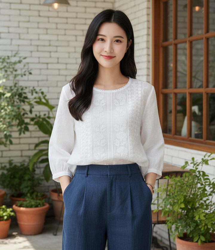 Ravello Embroidered Blouse