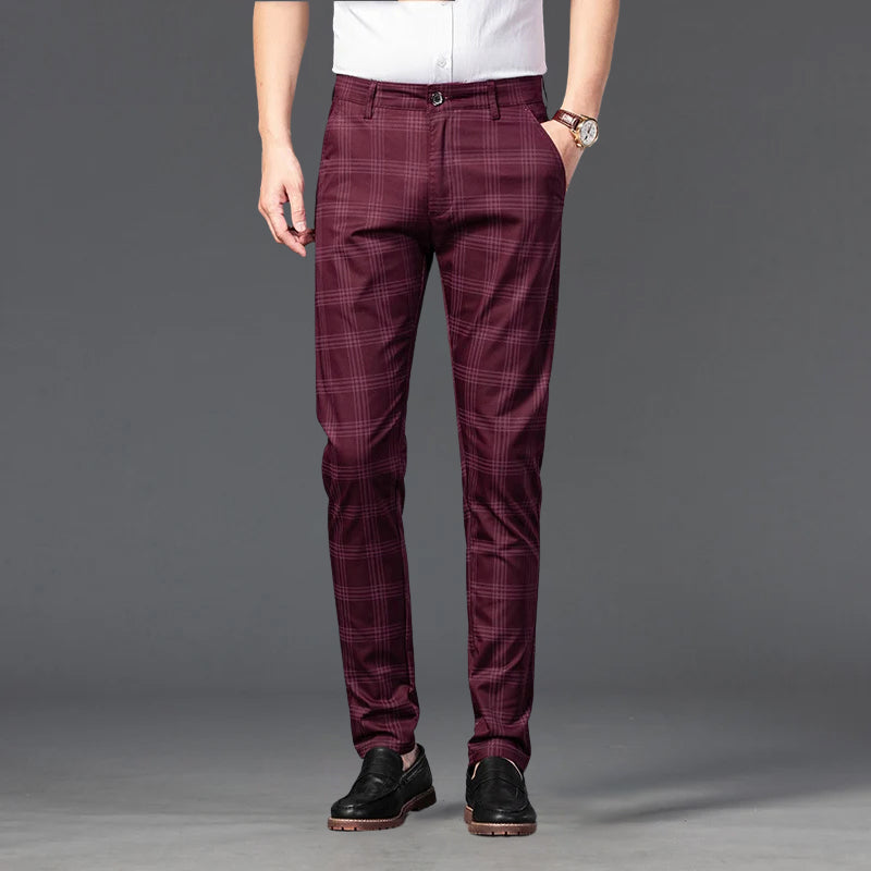Marston Tailored Plaid Pants