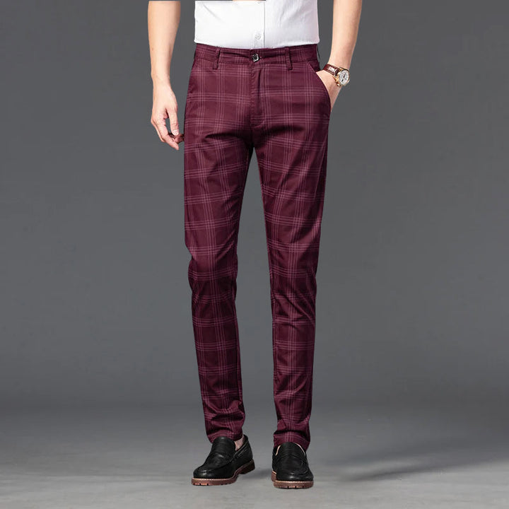 Marston Tailored Plaid Pants
