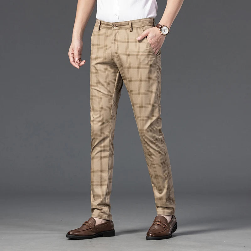 Marston Tailored Plaid Pants