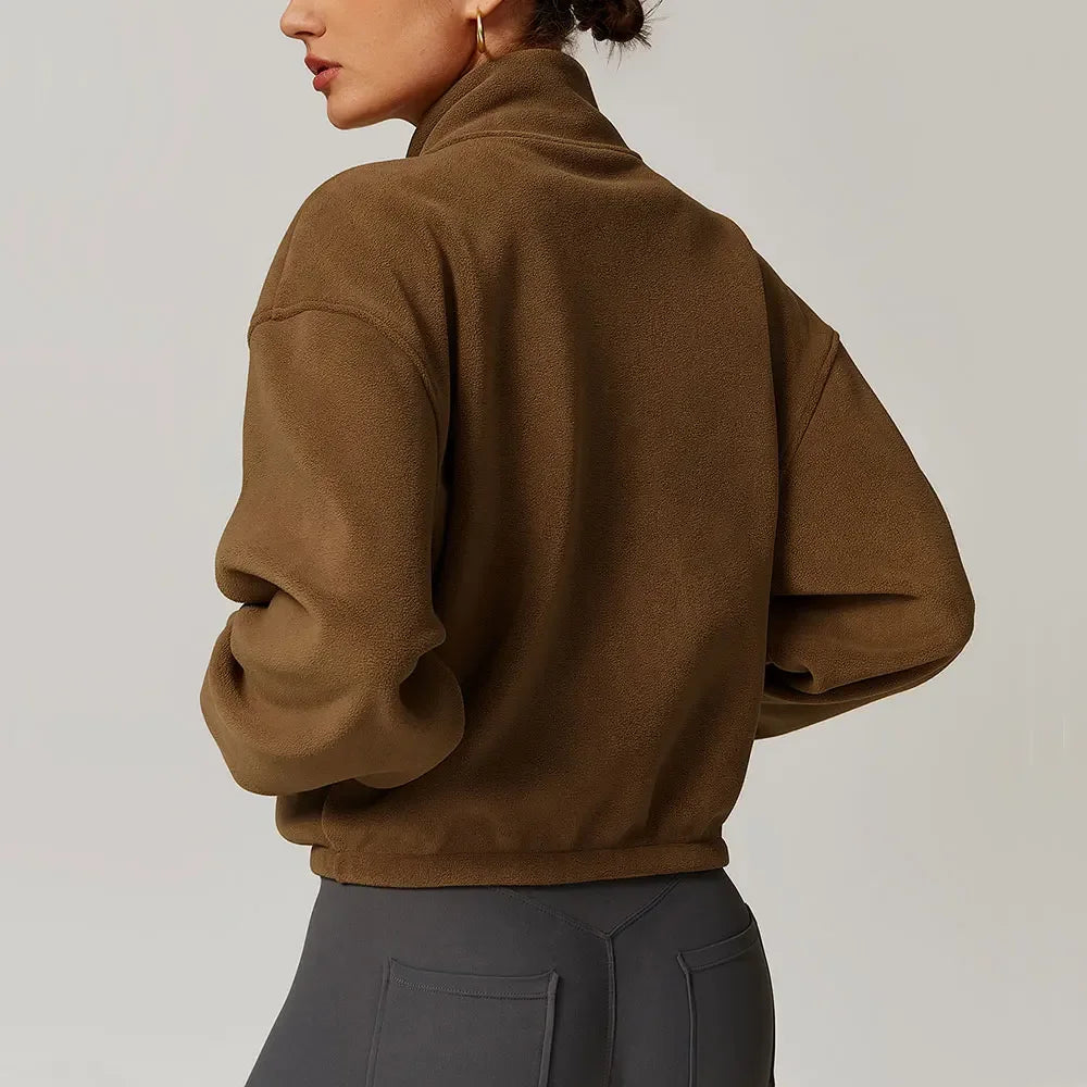Tara Cropped Fleece Jacket