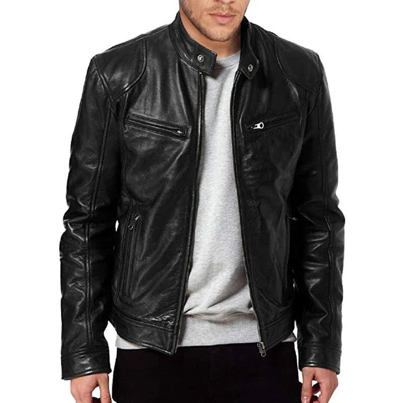 Torino Leather Biker Jacket