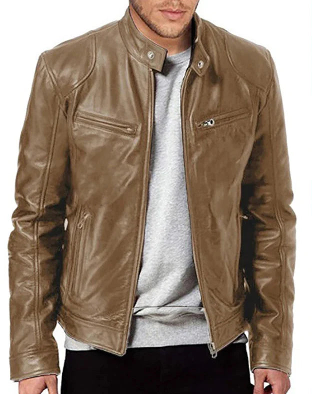 Torino Leather Biker Jacket
