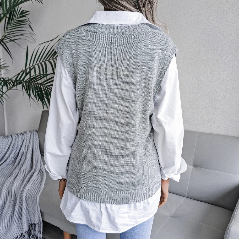 Callaway Cable-Knit Wool Vest