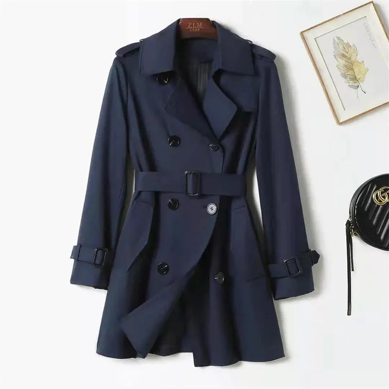 Valencia Double-Breasted Trench Coat