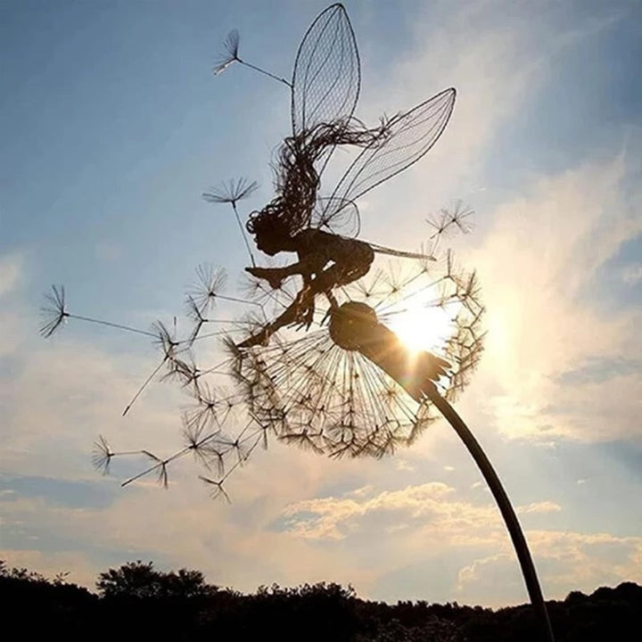 Dancing Angel Fairy Sculpture – Outdoor Garden Figurine