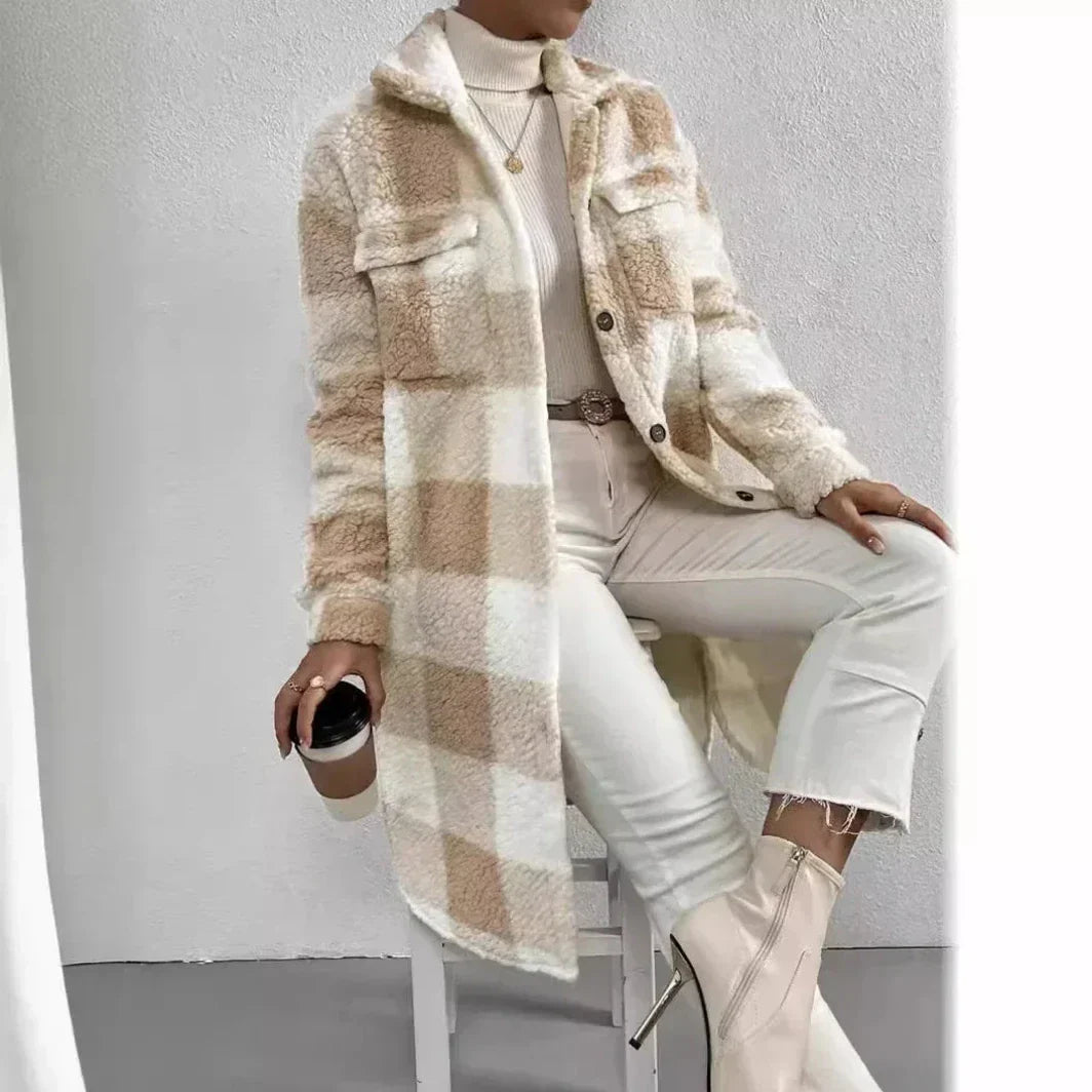 Harrington Plaid Longline Coat
