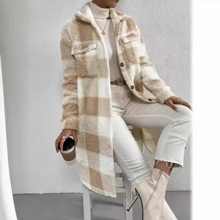Harrington Plaid Longline Coat